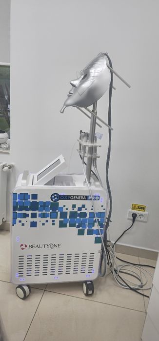 Aparat facial profesional Oxigenera Pro 5in1 – oxigen hiperbaric,radiofrecvență, mezoterapie virtuală, terapie led,microdermabraziune