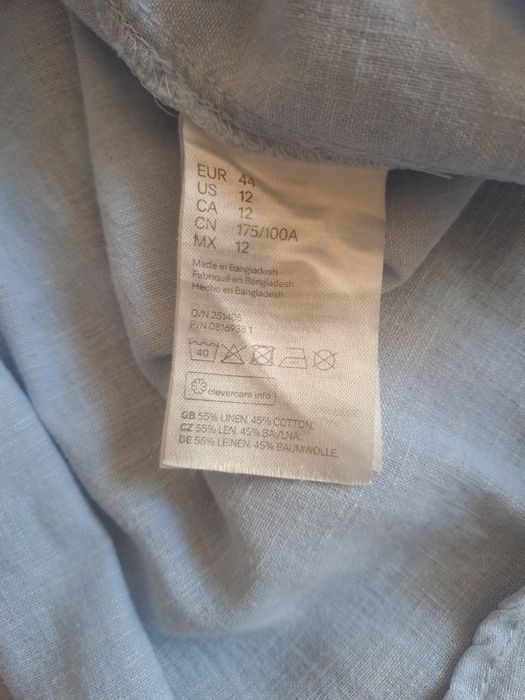 Camasa femei H&M Germany .Marimea 44.        Linen 55% ,Cotton 45%