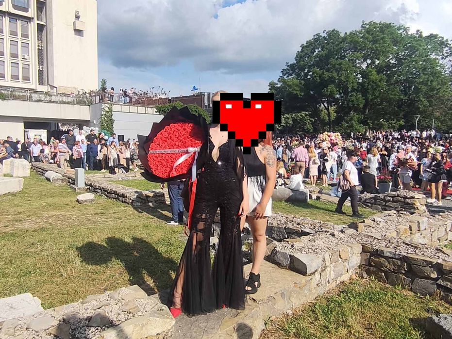 Официален гащеризон с плетени паети