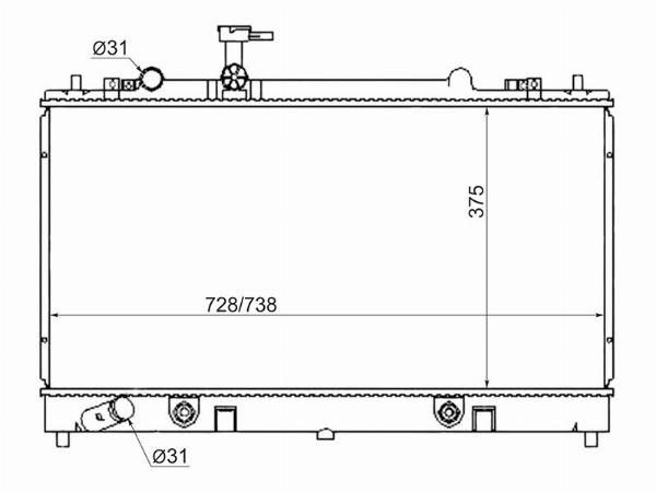 Радиатор  Mazda Atenza