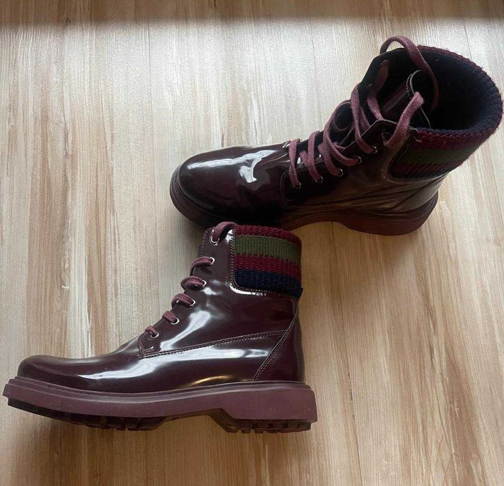 Ghete de toamna GEOX, noi, marimea 39 culoarea visinie