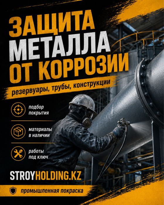 Покраска ферм, балок и металлических каркасов