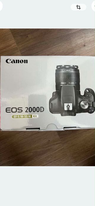 Aparat foto DSLR CANON EOS 2000D, 24.1 MP, Wi-Fi, negru + Obiectiv 18-55mm EF-S DC III
