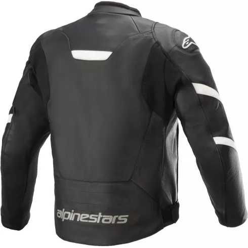 Кожено мото яке ALPINESTARS FASTER V2 BLACK/WHITE пистов чопър скутер
