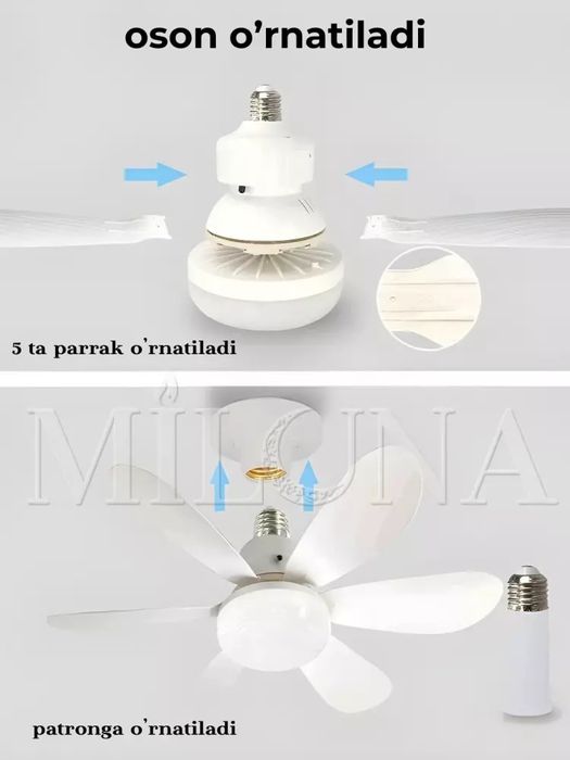 Ventilyatorli lyustra