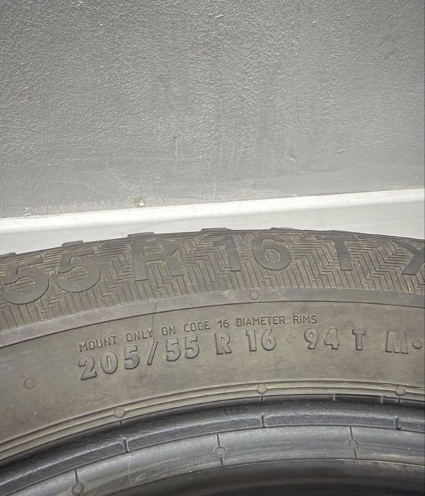 Зимние шины 205/55/16