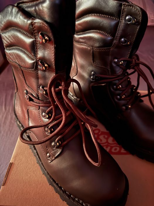 Bocanci militari din piele de iarnă