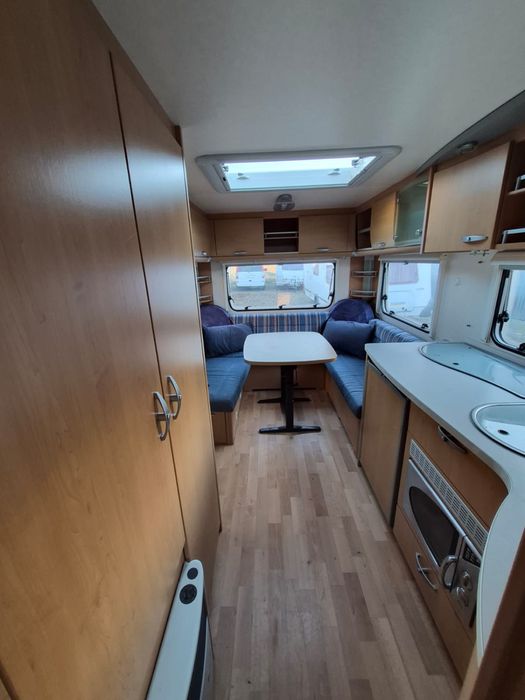 Rulota Knaus Sudwind 500,an2007,4-5 pers,Mover,fransbed,baie