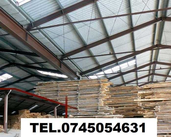 Tabla cutata trapez pt hale metalice cu folie anticondens autoadeziva