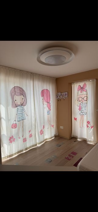 Завеси /пердета за детска стая за момиче - 3 броя