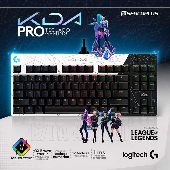 Logitech G Pro LOL  League Механическая Клавиатура