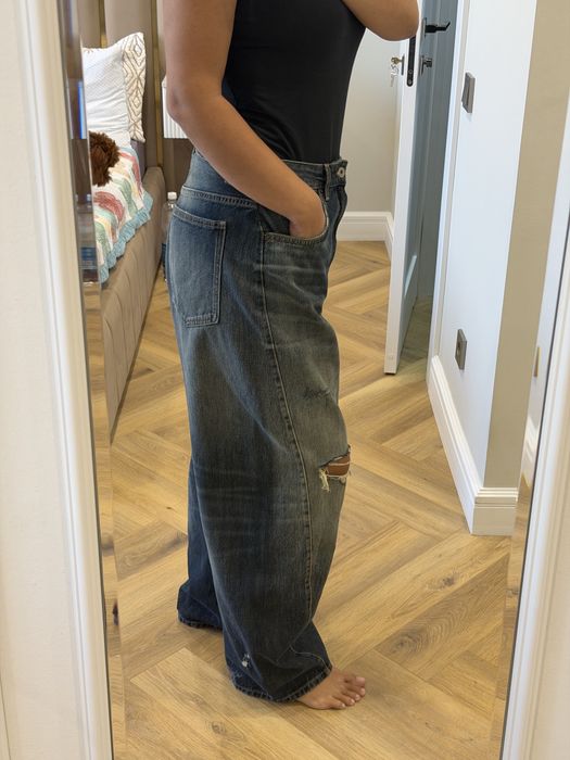 Джинсы багги от zara