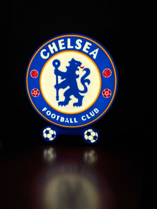 Lampă LED Chelsea FC – Decor Premium pentru fani adevărați!