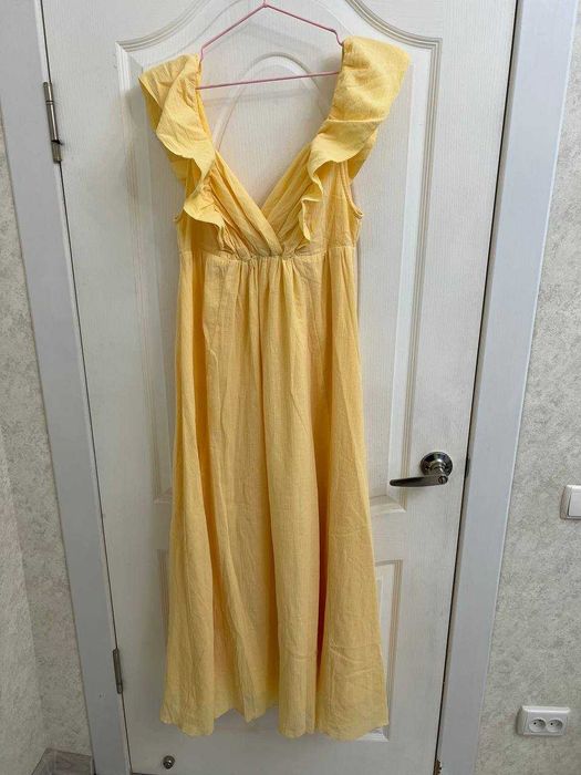 Новые летние сарафан /платье H&M, хлопок /лен, размер 46/50