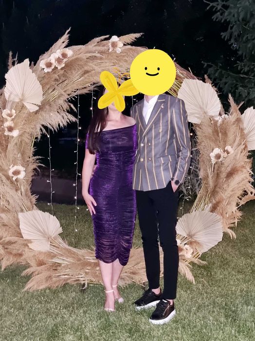 Rochie midi drapată