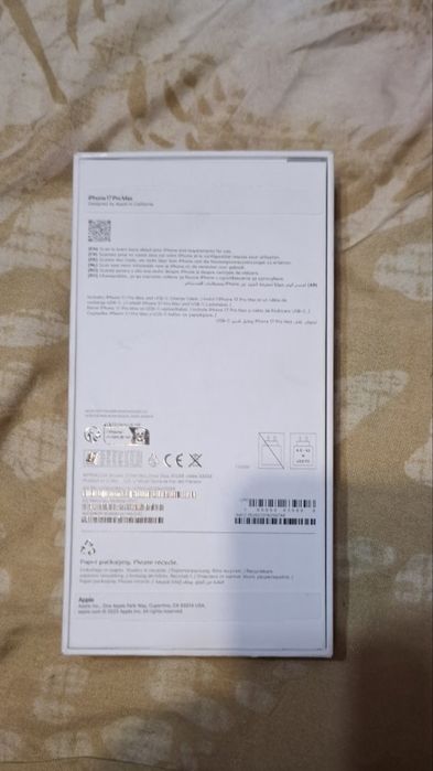 Iphone 17 pro max 512 gb deep blue с гаранция от Зора