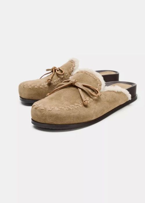 Модерни обувки ZARA естествена кожа нови