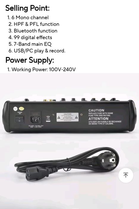 Mixer audio 6 canale