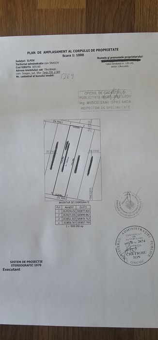 Vanzare teren 1000 mp Tancabesti