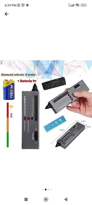 Електронен тестер за диаманти, скъпоценни камъни и бижута