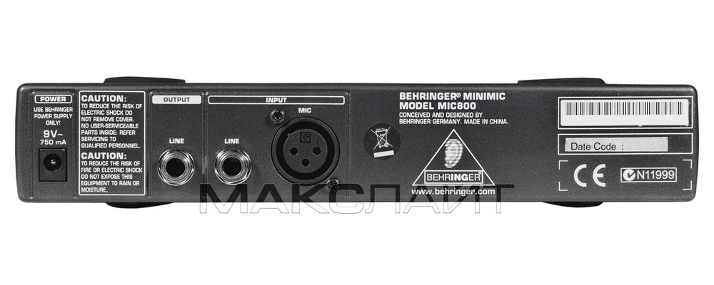 Микрофонный предусилитель BEHRINGER «MIC800 MINIMIC