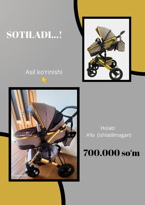 Bolalar Aravachasi (Kolyaska) Sotiladi