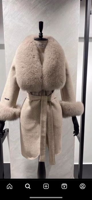 Палто от Алпака и лисица