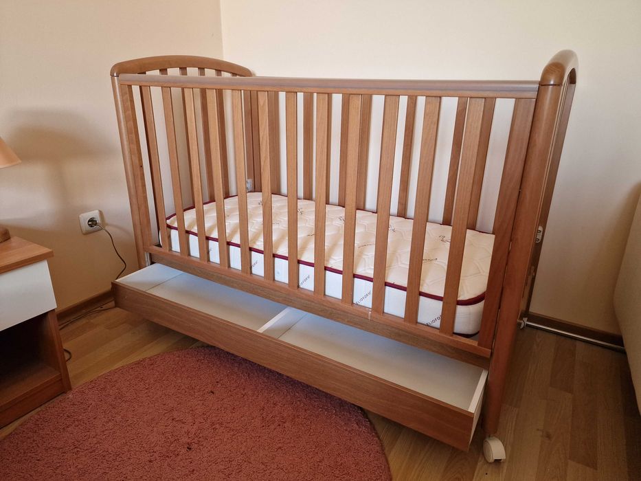 Детска кошарка BABY ITALIA с матрак Magniflex - РАЗГЛОБЕНА!