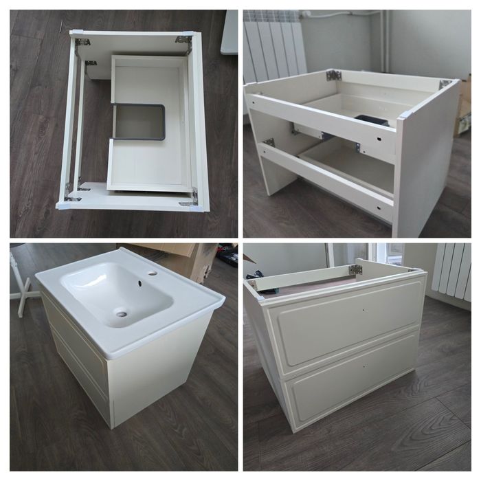 Нов ПВЦ комплект шкафове за баня