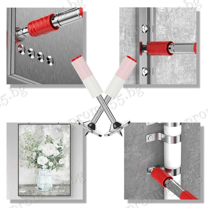 Професионални Дълги Стоманени Пирони за Пистолет за Нитове 100бр.