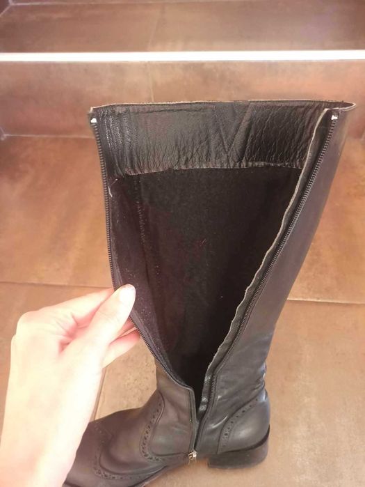 Дамски ботуши от естествена кожа