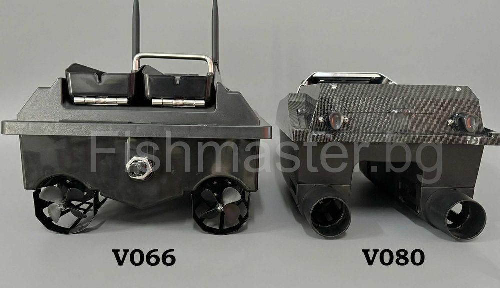 НОВ Модел 2026 V066 GPS Лодка за захранка 1000м Обхват 20km/h 200 Точки Безчеткови Мотори