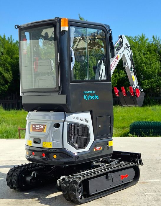 Miniexcavator Lubeck W175 Pro Cab~ motor Kubota- Utilaj Nou- Garantie 2 ani