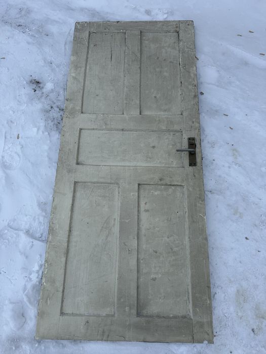 Дверь деревянная утепленная б/у 200*85