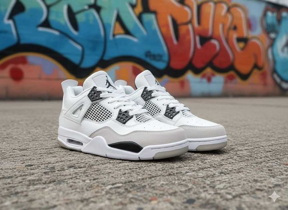 Adidasi Jordan 4 Retro Military Black - Marimi 36-45 - Model Unisex