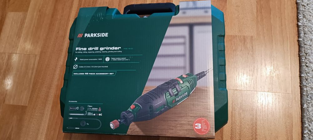 Vând unealtă multifuncțională (bormașină fină de găurit și șlefuit) Parkside, model PFBS 160, ideală pentru găurire, frezare, gravare