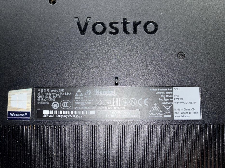 Dell Vostro 3583 | i5-8265U | 8GB RAM | SSD 256GB | Windows 11 Pro