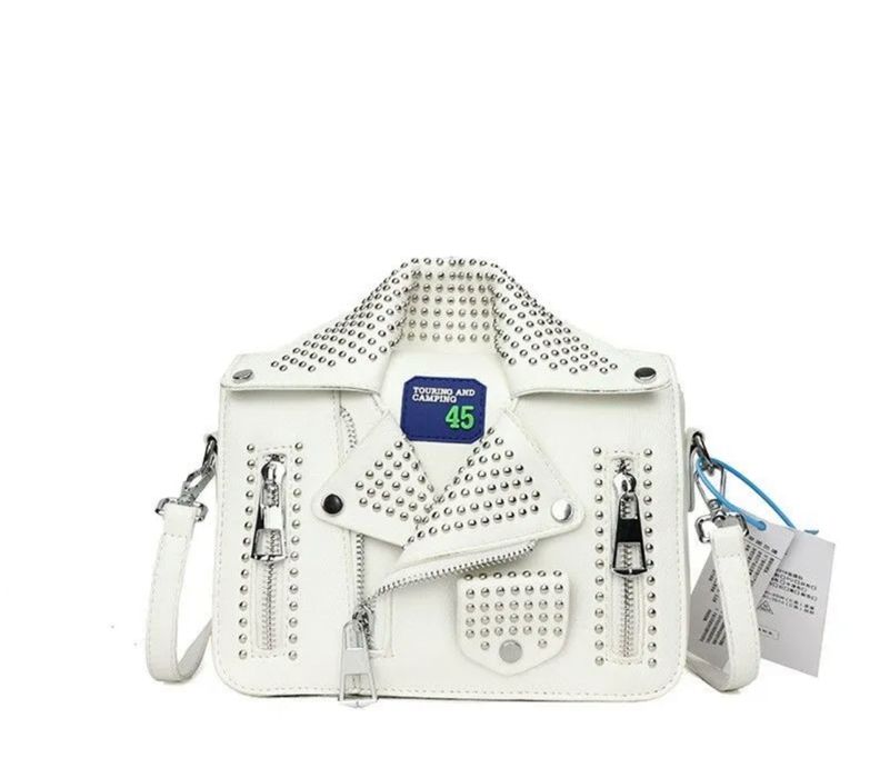 Сумка белая  кросс боди