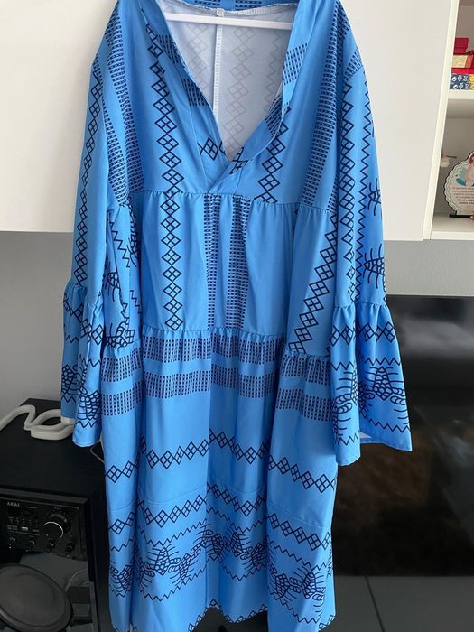 Rochie albastra de zi .