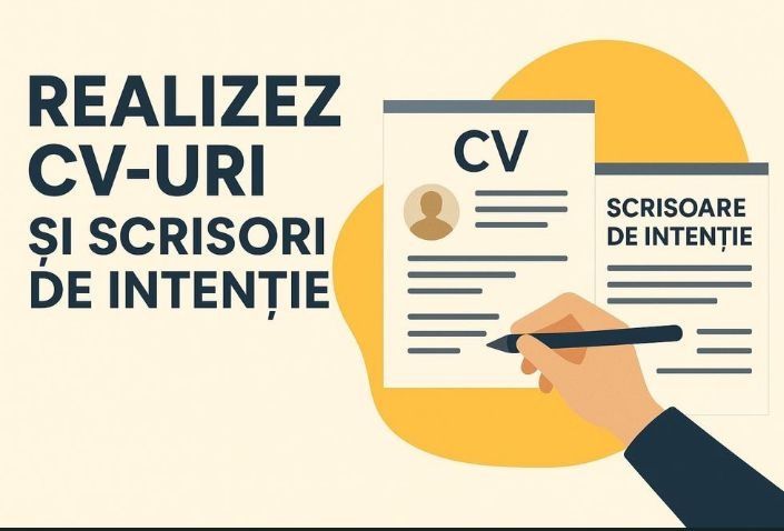 Realizez CV-uri și Scrisori de Intentie