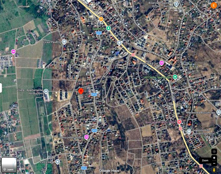 Teren 1000 MP Zona Bucium Iasi cu Utilitati