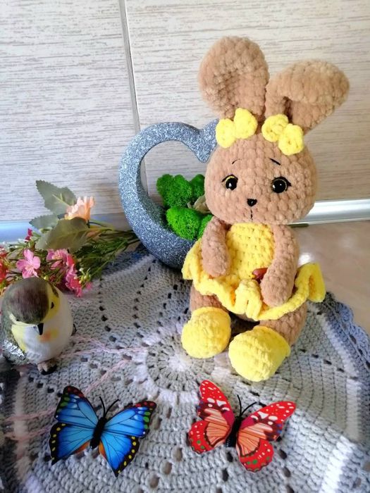 Плушена играчка ръчно плетена