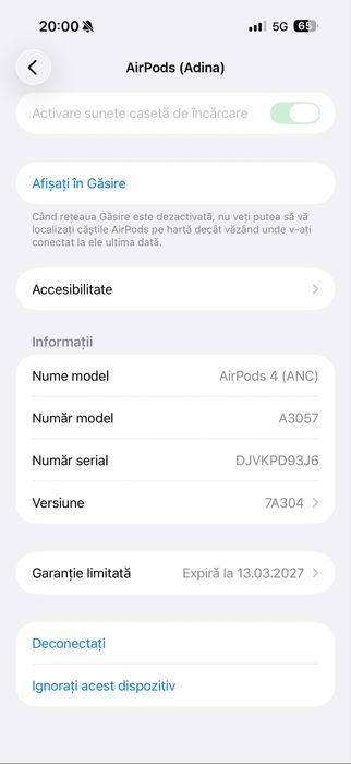 Casti AirPods Gen 4 noi new