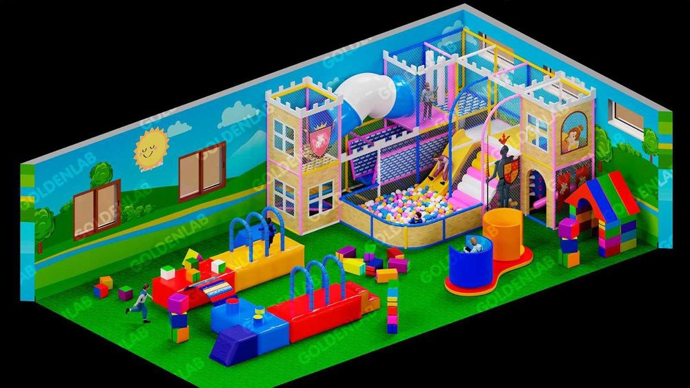 Игровые площадки до 3000кв.м