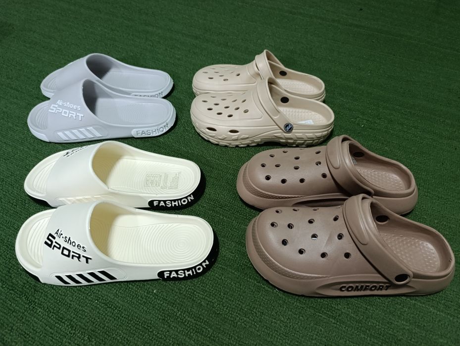 Шлёпанцы  модные, кроксы