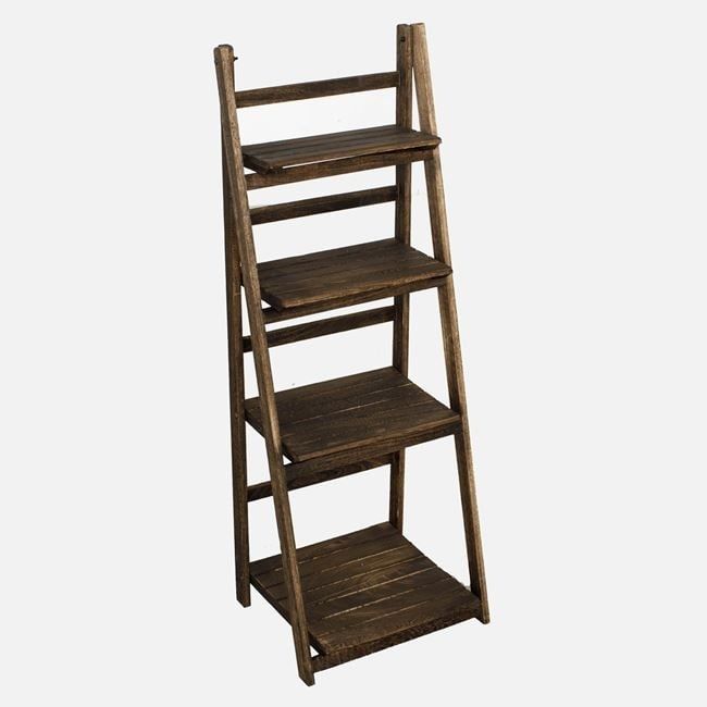 113см! Висок цветарник в дървесен цвят