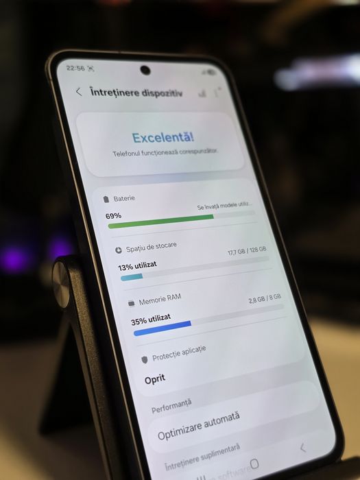 Telefon Samsung Galaxy A55 / 128GB / 8GB RAM / Culoare Blue / 100% baterie / Arată și funcționează 10 din 10 / Folii fabrică / Prețul este unul fix !