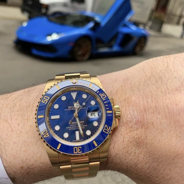 ceas rolex submariner blue dial