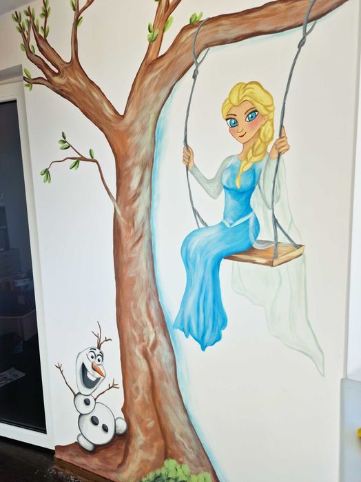 Pictura pe pereti pentru copii