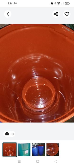 Butoaie curate de tabla cu capac